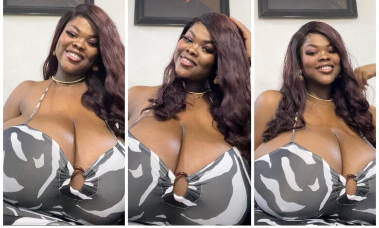 Heavy Endowed Lady Causes Stir With An Eye Catching Gorgeous Photos
