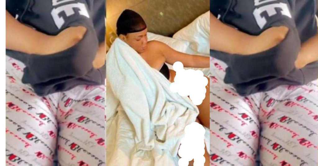  A Lady Causes Confusion On Social Media As She Share Her Body To Celebrate Xmas (Video)