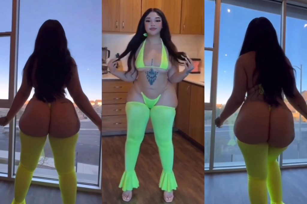 This pretty lady shows off her curves in style (Video)