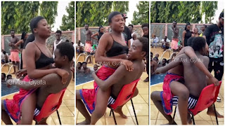 A Young Girl Was Spotted Serving A Boy Very Rough Lap Dance