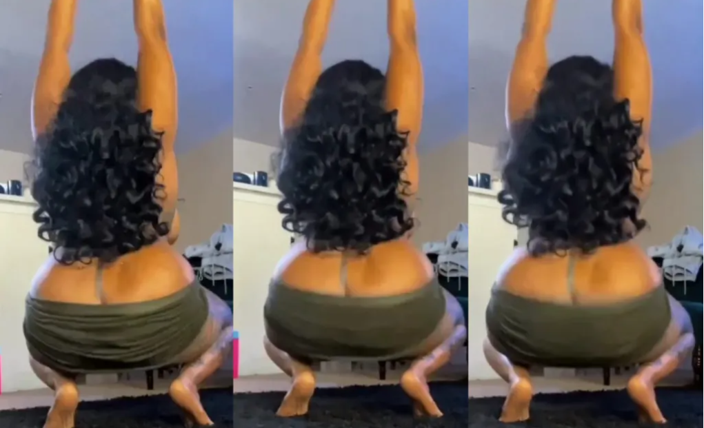 This chubby lady tries out the hip dance; she’s so plumpy (Video)