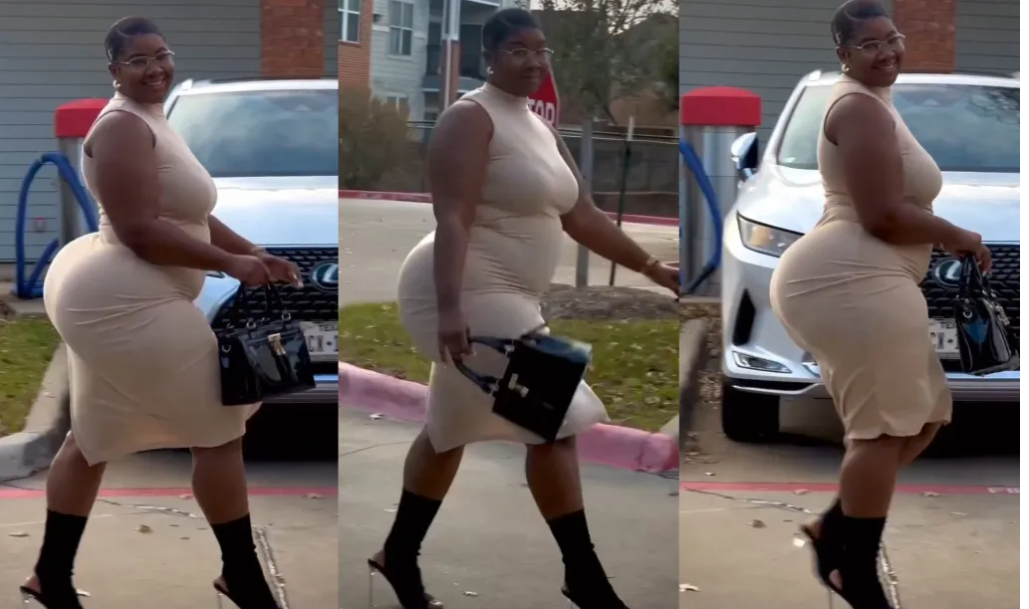Thick black British lady shows off her elegance in this new video
