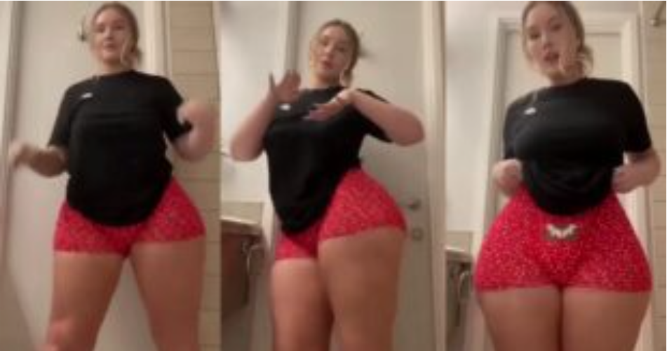 Slay queen flaunts her big thighs and nyἇsh as she dances in a new video (watch)