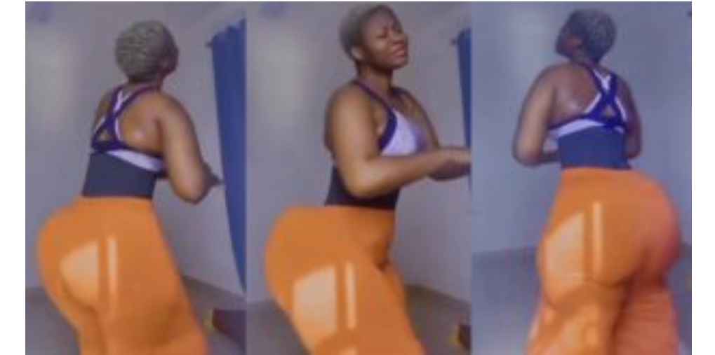 Sheena Gakpe tensions social media whiles dancing with her big nyἆsh (watch clip)