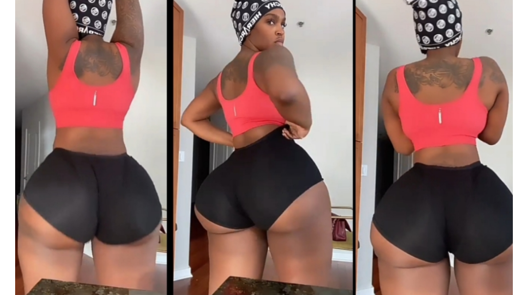 African lady flaunts major assets fully in Trending Video(Watch) 