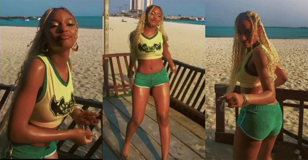Ayra Starr causes stir with her dance at a beach house during US vacation —VIDEO